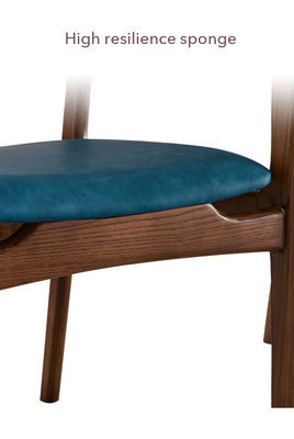 Moderner Holzdesign-Stil PU-Lederstuhl für Hotel Speisesaal