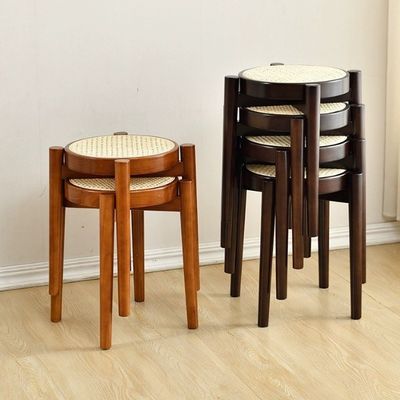 Kautschukholzrahmen Holz beliebter Rattan Esszessel für Massivholzrestaurant