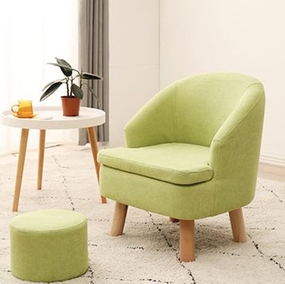 Moderne Design Stoff Abdeckung Massivholz Sessel für Wohnzimmer Sofa Stuhl