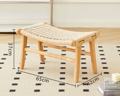 Natürlicher Holz gewebter Schnur Wohnzimmerstuhl Die perfekte Kombination aus Stil und Funktion in London