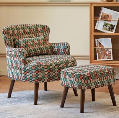Holzarmstühle für Wohnzimmermöbel amerikanischer moderner Design Massivholz Freizeitstuhl