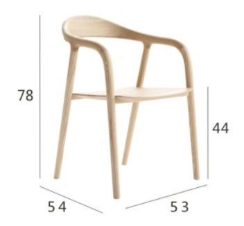 Französisch Moderne Massivholz Armlehne Holz Esszessel in Postverpackung für Luxus Wohnzimmermöbel