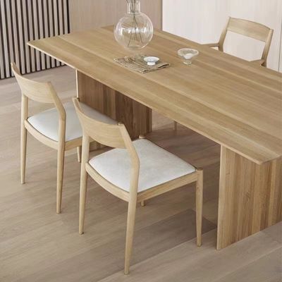 Komfortable Kissen Massivholz Esszessel in der Natur beliebte Farben für zeitgenössisches Restaurant
