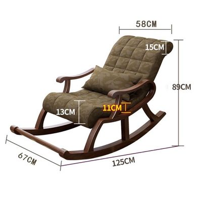 Zeitgenössischer Design Solidwood Schaukelstuhl W60*D135*H85CM für Wohnzimmer