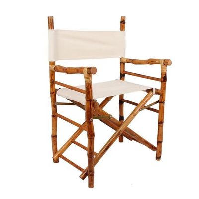 Outdoor Bambus Holz Direktor Stuhl Klappfunktion für Strand Camping Bambus Material Gewerbemöbel