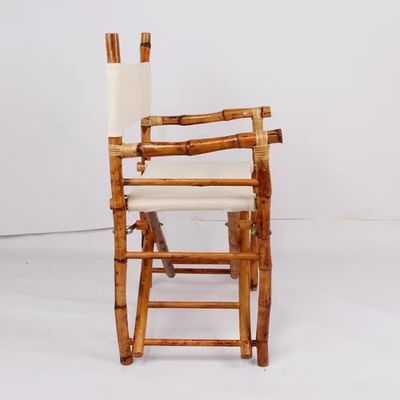 Outdoor Bambus Holz Direktor Stuhl Klappfunktion für Strand Camping Bambus Material Gewerbemöbel