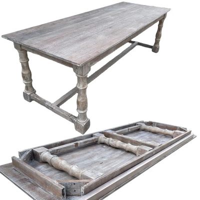 Nitrolacquer Finish Amerikanische Farbtische Rectamgle Massivholz Esstisch Klapptisch für modernes einfaches Design