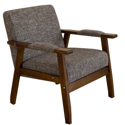 Modernes Design Weichsitzstuhl für Wohnzimmer und Hotel W65*D59*H75CM Holzsofa aus Massivholz