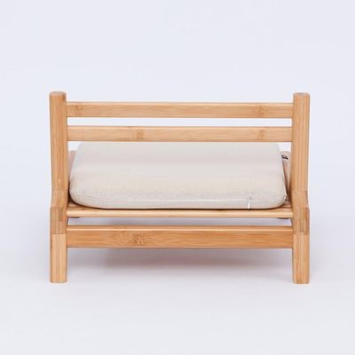 Japanische Tatami Holz Fußlose Boden Tee-Stuhl mit Rückenunterstützung OEM/ODM JA