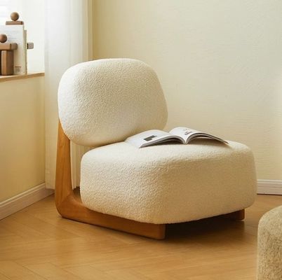 Modernes Holzstuhl aus Massivholz Lammwolle Esszimmer Holzstühle