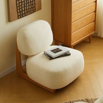 Modernes Holzstuhl aus Massivholz Lammwolle Esszimmer Holzstühle