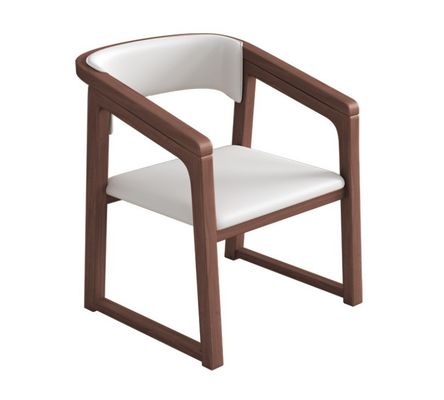 Maßgeschneiderte Farbe Massivholz PU Leder Holz Stuhl W56*D51*H71CM Esszimmer Stuhl Nordic Design Moderne Holzstuhl