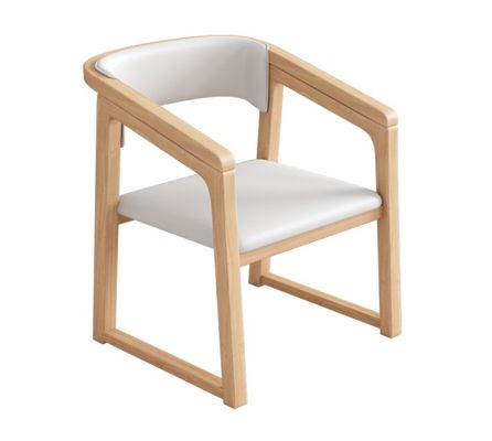 Maßgeschneiderte Farbe Massivholz PU Leder Holz Stuhl W56*D51*H71CM Esszimmer Stuhl Nordic Design Moderne Holzstuhl