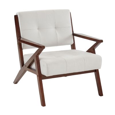 Wohnzimmerstuhl mit Stoff-Bedeckungsmaterial Modernes Massivholz-Einfachsofa