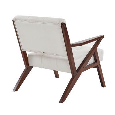 Wohnzimmerstuhl mit Stoff-Bedeckungsmaterial Modernes Massivholz-Einfachsofa