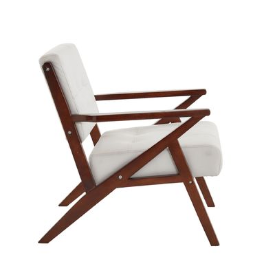 Wohnzimmerstuhl mit Stoff-Bedeckungsmaterial Modernes Massivholz-Einfachsofa