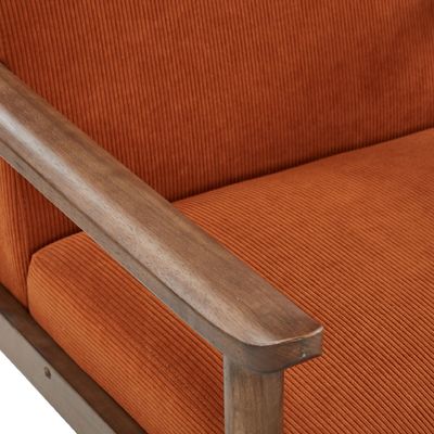 Moderne Stoff-Sessel-Lounge-Sofa Einzelsofa-Sessel Massivholz-Sofasofa-Sessel mit Postverpackung im Freizeitstuhl-Stil