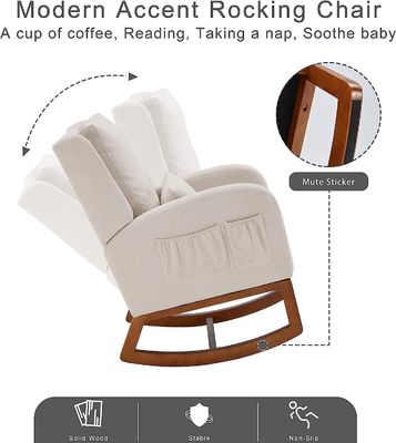 Nordic Stoff Minimalist Café Holz Lounge Chair Accent Freizeitstühle Sessel Armstuhl Home Office Möbel Einzelsofa Stuhl