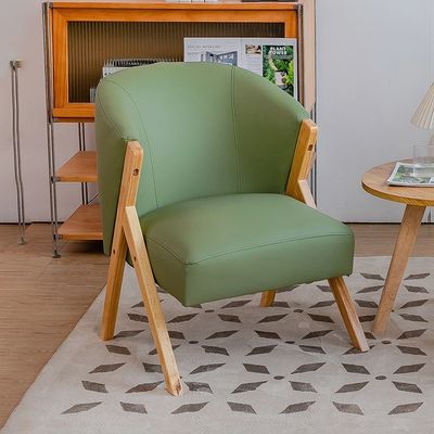 Moderne nordische Holzstühle robuste Asche Massivholzrahmen für Hoteldesign Samt Lammwolle Holzsofa Stühle