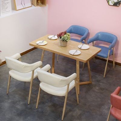 Moderner Stil Weichsitz Stuhl für Wohnzimmer und Hotel Massivholz Stoff Holz Esszessel modernen Designs