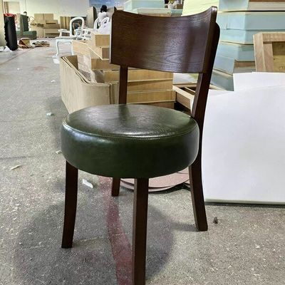 Massivholzstuhl für Nordischen Stil Paddel Freizeit Café Esszimmerstuhl Home Polsterstuhl