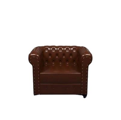 Nordic Design Moderne Massivholz-Stuhl und PU-Leder für ein Sitzzimmer Wohnzimmersofa