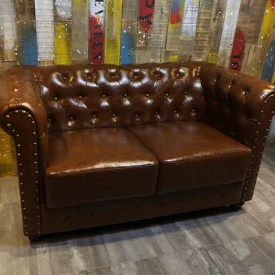 Nordic Design Moderne Massivholz-Stuhl und PU-Leder für ein Sitzzimmer Wohnzimmersofa