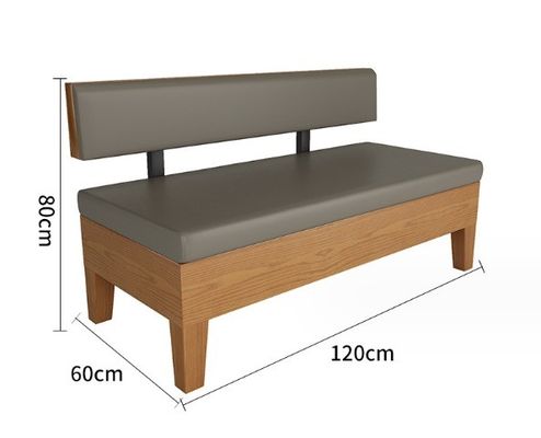 Modernes nordisches Design Massivholzstuhl PU Leder Wohnzimmer Sofa Holzstühle Stand für komfortables Sitzen
