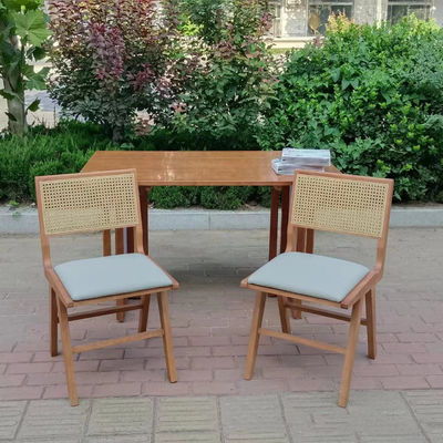 Esstuhl für Cafés und Restaurants 2023 Massivholz PU Leder Nordischer Stil Modernes Design