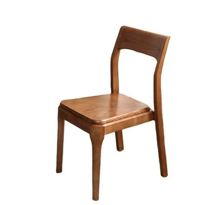 Klassischer, moderner Stil Braun Massivholz Esszessel für Restaurantsitze in Braun