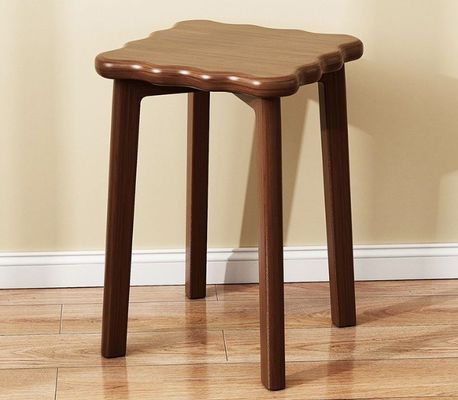 Holzstuhl mit Rattan-Abdeckung Raum sparendes Design Massivholzrahmen 33*33*45cm Esszessel