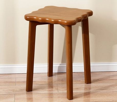 Holzstuhl mit Rattan-Abdeckung Raum sparendes Design Massivholzrahmen 33*33*45cm Esszessel