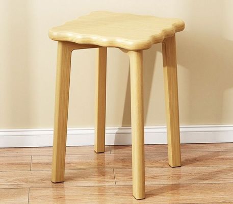 Holzstuhl mit Rattan-Abdeckung Raum sparendes Design Massivholzrahmen 33*33*45cm Esszessel