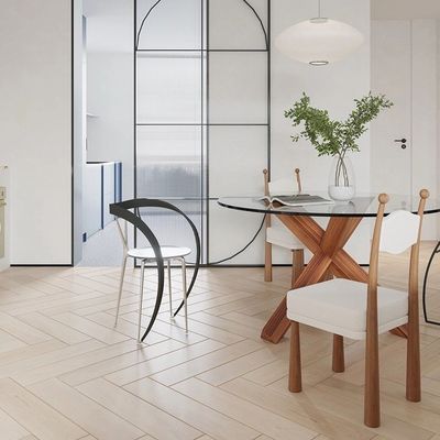 Home Möbel Modernes Design Weiches Sitz Holz Lammwolle Esszimmer Stuhl Für Wohnzimmer und Hotel