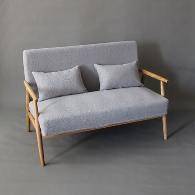 Wohnmöbel W66*D77*H87CM Holzmasse Holzsofa Stuhl Modernes Design Weiches Sitzstuhl für Wohnzimmer und Hotel