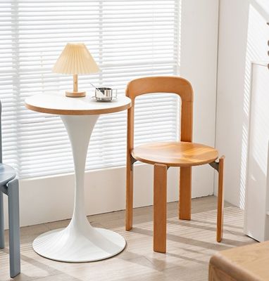 Nordic Modern Hotel Wohnzimmer Restaurant Massivholzrücken Esszessel mit Nitrolacke