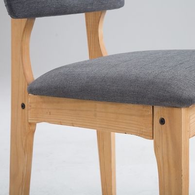Moderne Esszimmermöbel Massivholzstühle mit Nitrolacquer-Finixierung für Restaurantmöbel