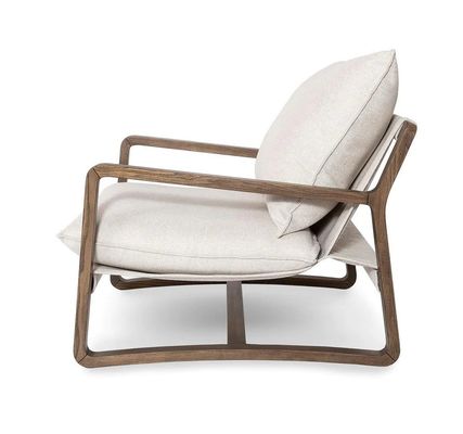 Moderne Holz-Lounge-Sessel in natürlicher/Walnussfarbe für Wohnzimmerdekoration