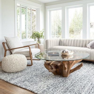 Moderne Holz-Lounge-Sessel in natürlicher/Walnussfarbe für Wohnzimmerdekoration