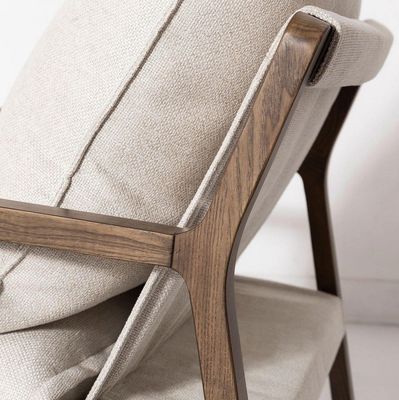 Moderne Holz-Lounge-Sessel in natürlicher/Walnussfarbe für Wohnzimmerdekoration