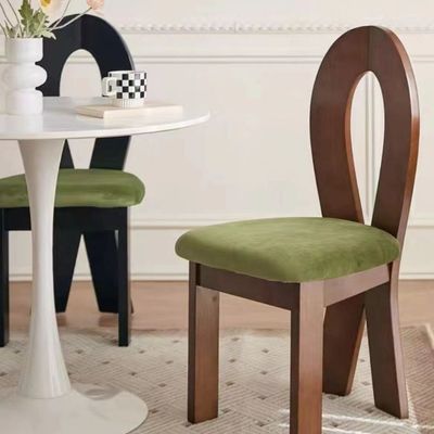 Postverpackung N Wohnzimmermöbel Modernes Design Weiches Sitz Holz Lammwolle Esszimmerstuhl für Hotel und Zuhause
