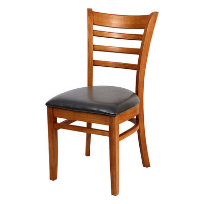 Armlose Braune/Nussbraune/Naturholz Speisestühle W39*D42*H75CM für Hotels und Restaurants im nordischen Stil