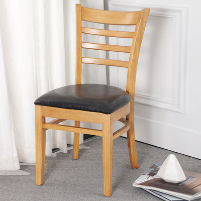 Armlose Braune/Nussbraune/Naturholz Speisestühle W39*D42*H75CM für Hotels und Restaurants im nordischen Stil