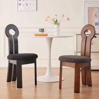 Hotelrestaurant Möbel Komfortable Massivholz Esszessel mit Stoffkissen W40*D47*H90CM