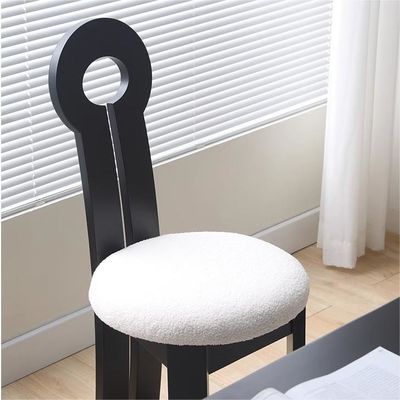 Hotelrestaurant Möbel Komfortable Massivholz Esszessel mit Stoffkissen W40*D47*H90CM