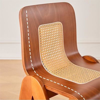 Hotelrestaurant Nordic Holz Esszessel mit Nitrolacquer-Finixierung und Gummiholzrahmen