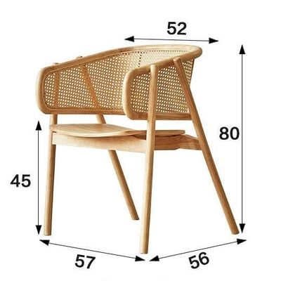NO Faltenmassivholz Nordic Holz Esszessel für Hotel-Restaurantmöbel
