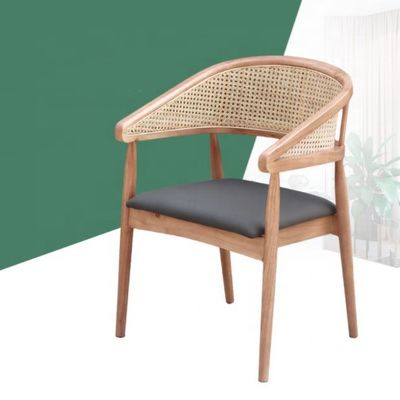 Moderne Holz Rattan Stuhl für Wohnzimmer und erschwinglich im Design Stil