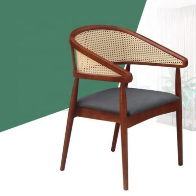 Moderne Holz Rattan Stuhl für Wohnzimmer und erschwinglich im Design Stil