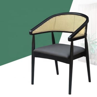 Moderne Holz Rattan Stuhl für Wohnzimmer und erschwinglich im Design Stil